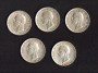 1926/1930 - LOTTO/MITAC1 - REGNO D'ITALIA - 5 LIRE AQUILINO ARGENTO - SERIE COMPLETA