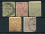 1892/99 - LOTTO/20542  TURCHIA -  VALORI DIVERSI 5v. - usati