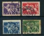 1932 - LOTTO/24064 - SVEZIA - BATTAGLIA DI LUTZEN 4v. - USATI
