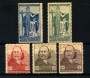 1924 - LOTTO/22246 - SAN MARINO - RITIRATA DI DI GARIBALDI 5v. - ling.