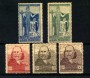 1924 - LOTTO/22246 - SAN MARINO - RITIRATA DI DI GARIBALDI 5v. - ling.