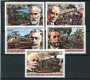 1986 - REP.CENTRAFRICANA - 150° FERROVIE TEDESCHE 5v. - NUOVI