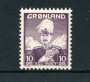 GROENLANDIA - 1938 - LOTTO/21954 - 10 o. VIOLETTO RE CRISTIANO - NUOVO
