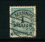 1923 - LOTTO/17895 - GERMANIA REICH - 1 Mn. VERDE AZZURRO - USATO