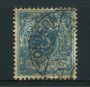 1889 - LOTTO/17676A- GERMANIA - 5 PFENNIG VERDE AZZURRO - USATO