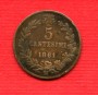1861 M - LOTTO/M22581 - REGNO - 5 CENTESIMI  VITT. EMANUELE II°