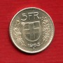 1965 - LOTTO/M21905 - SVIZZERA - 5 FRANCHI  ARGENTO