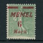 GERMANIA - MEMEL - 1922 - LOTTO/24350 - 6m. su 15c. VERDE - LING.
