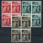 1961 - LOTTO/5875Q - VATICANO - SAN LEONE MAGNO 3v.- QUARTINE